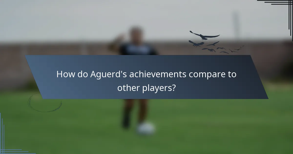 How do Aguerd's achievements compare to other players?