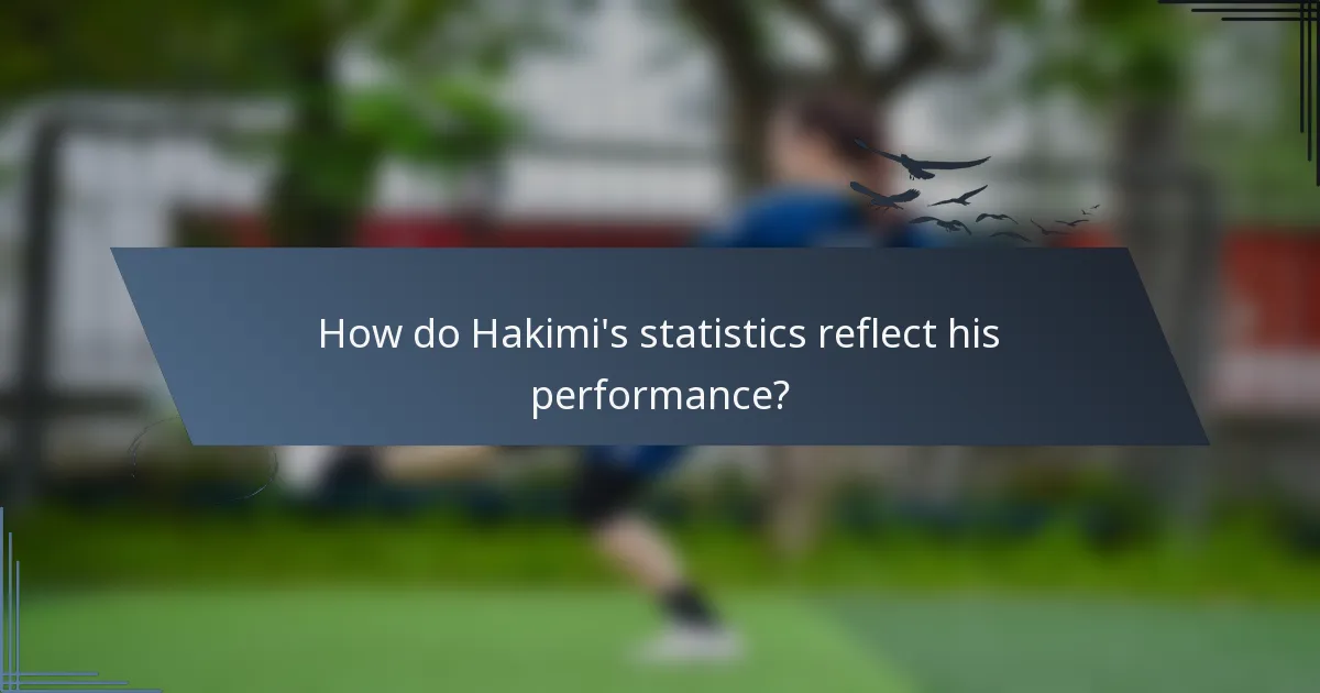 How do Hakimi's statistics reflect his performance?